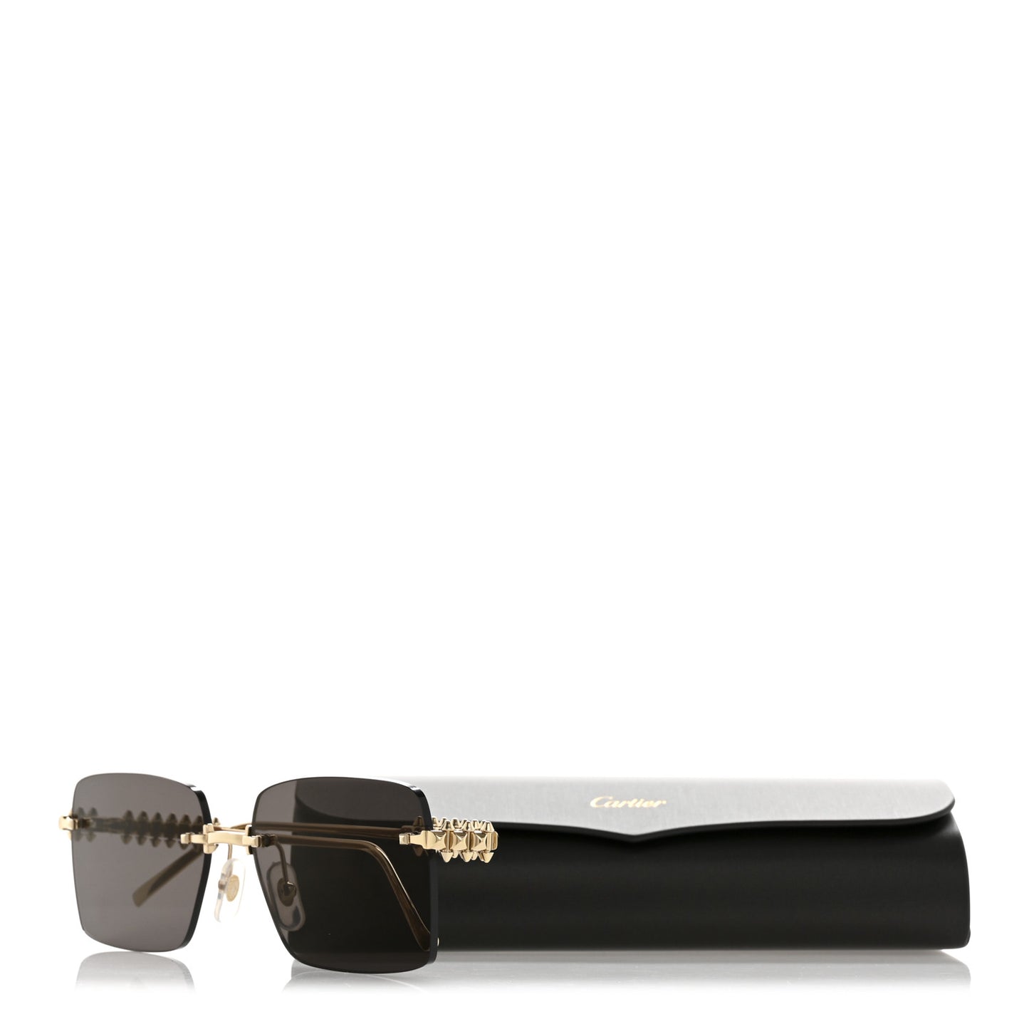 Clash De Cartier Sunglasses Smoke Gold