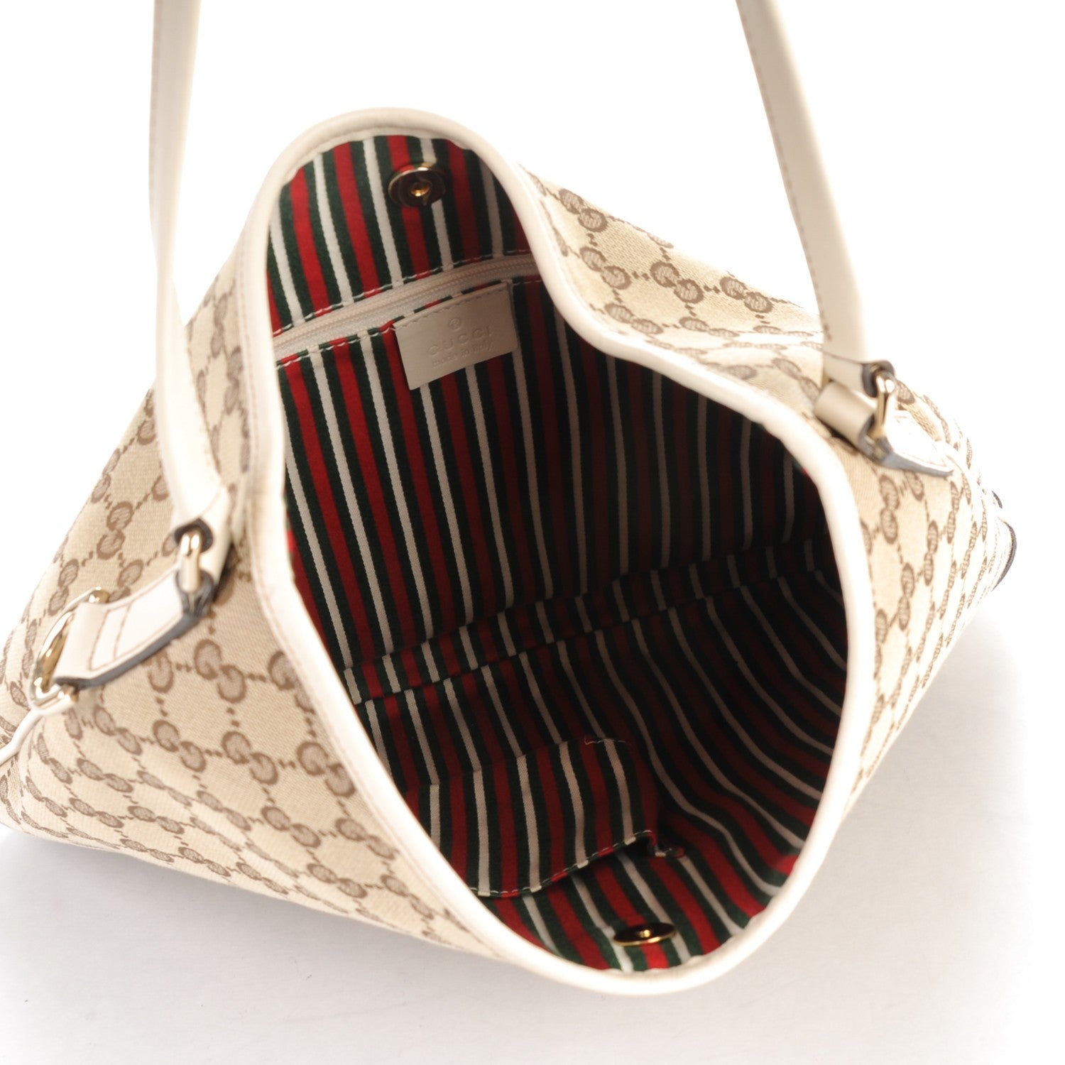 Gucci Monogram Medium New Britt Hobo Off White 5 of 7