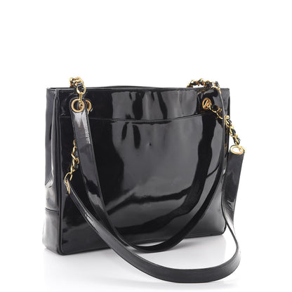 Chanel Patent CC Tote Black 3 of 14