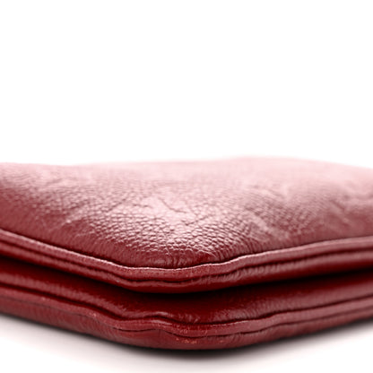 Louis Vuitton Empreinte Double Zip Pochette Cherry Berry 10 of 13