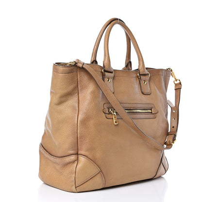 Prada Vitello Daino Shopping Tote Sughero 3 of 20