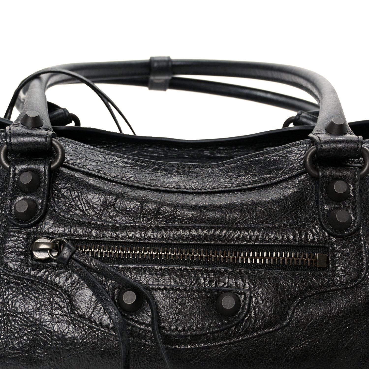 Balenciaga Agneau Arena Classic Hardware East West Le City Black 8 of 10
