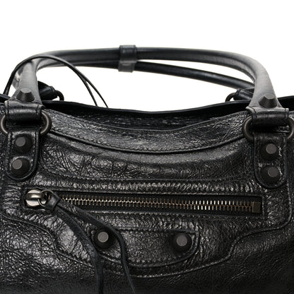 Balenciaga Agneau Arena Classic Hardware East West Le City Black 8 of 10