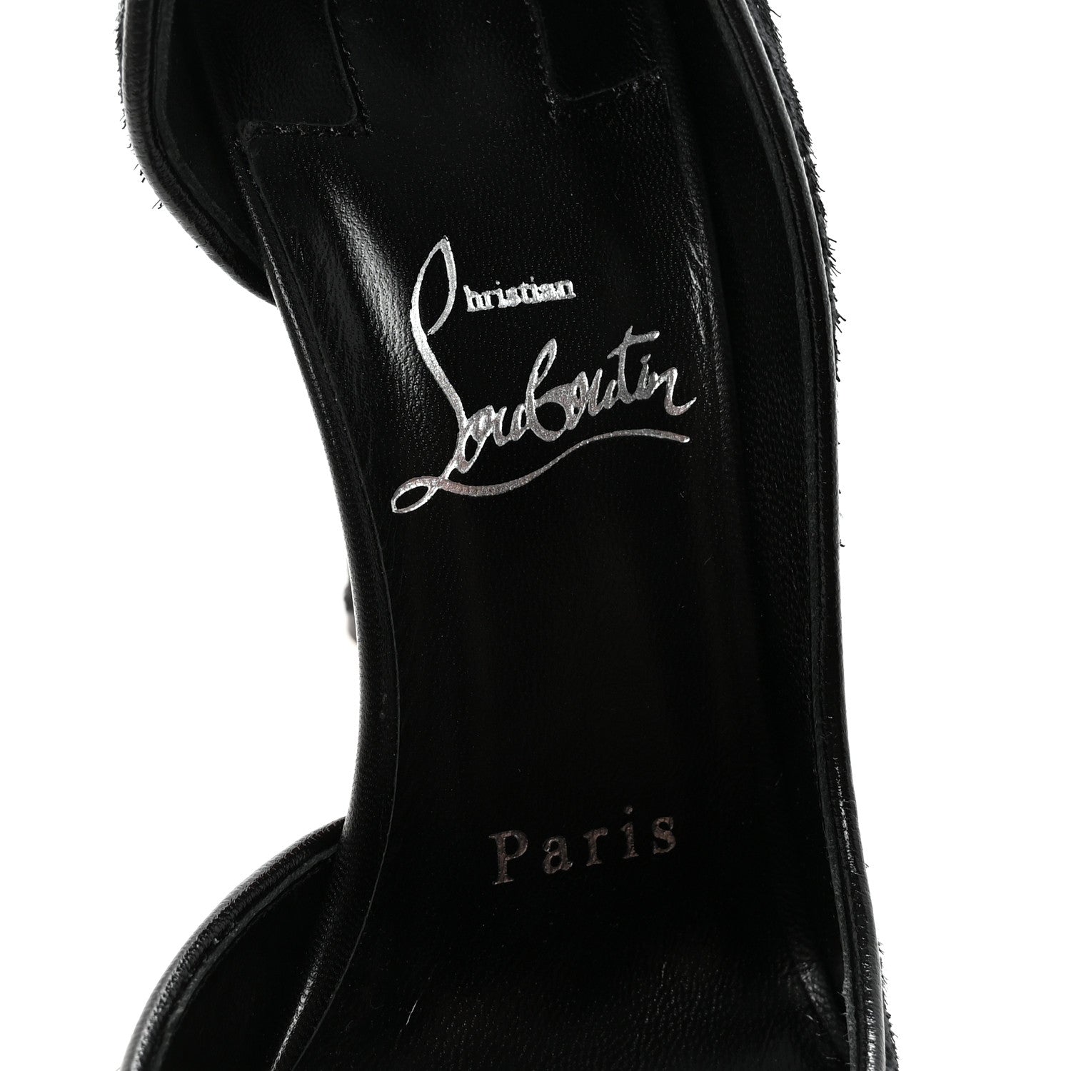 Christian Louboutin Velvet Papillon Iriza 100 Pumps 36 Black 8 of 9