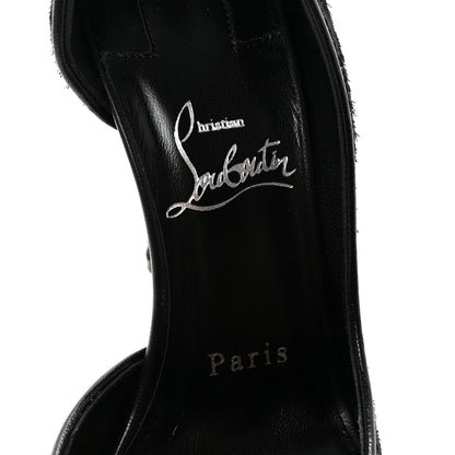 Christian Louboutin Velvet Papillon Iriza 100 Pumps 36 Black 8 of 9