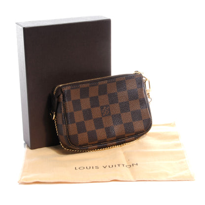 Louis Vuitton Damier Ebene Mini Pochette Accessories Bag 7 of 10