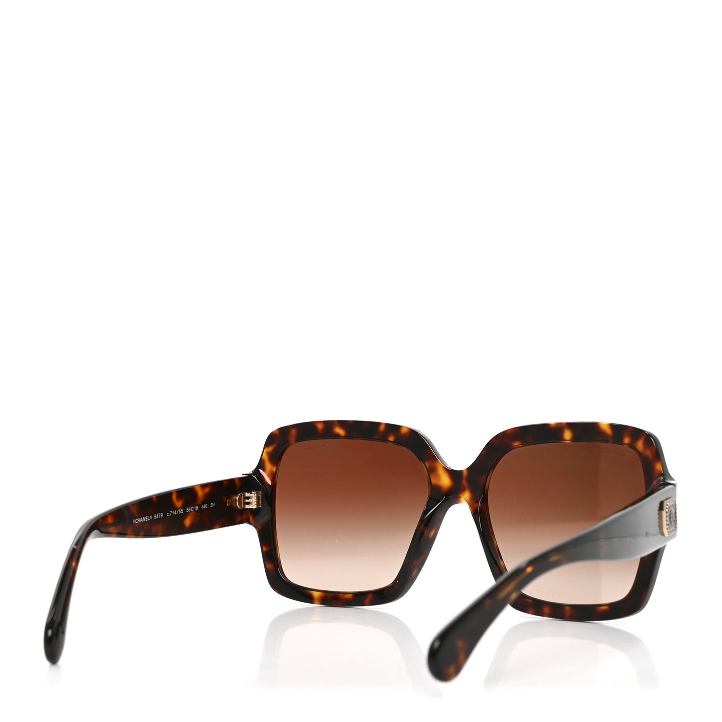Acetate Square CC Sunglasses 5478 Tortoise