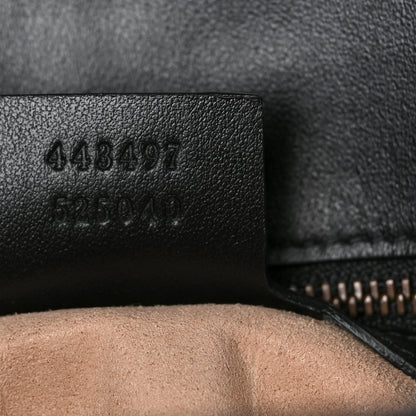Gucci Calfskin Matelasse Small GG Marmont Shoulder Bag Black 7 of 10