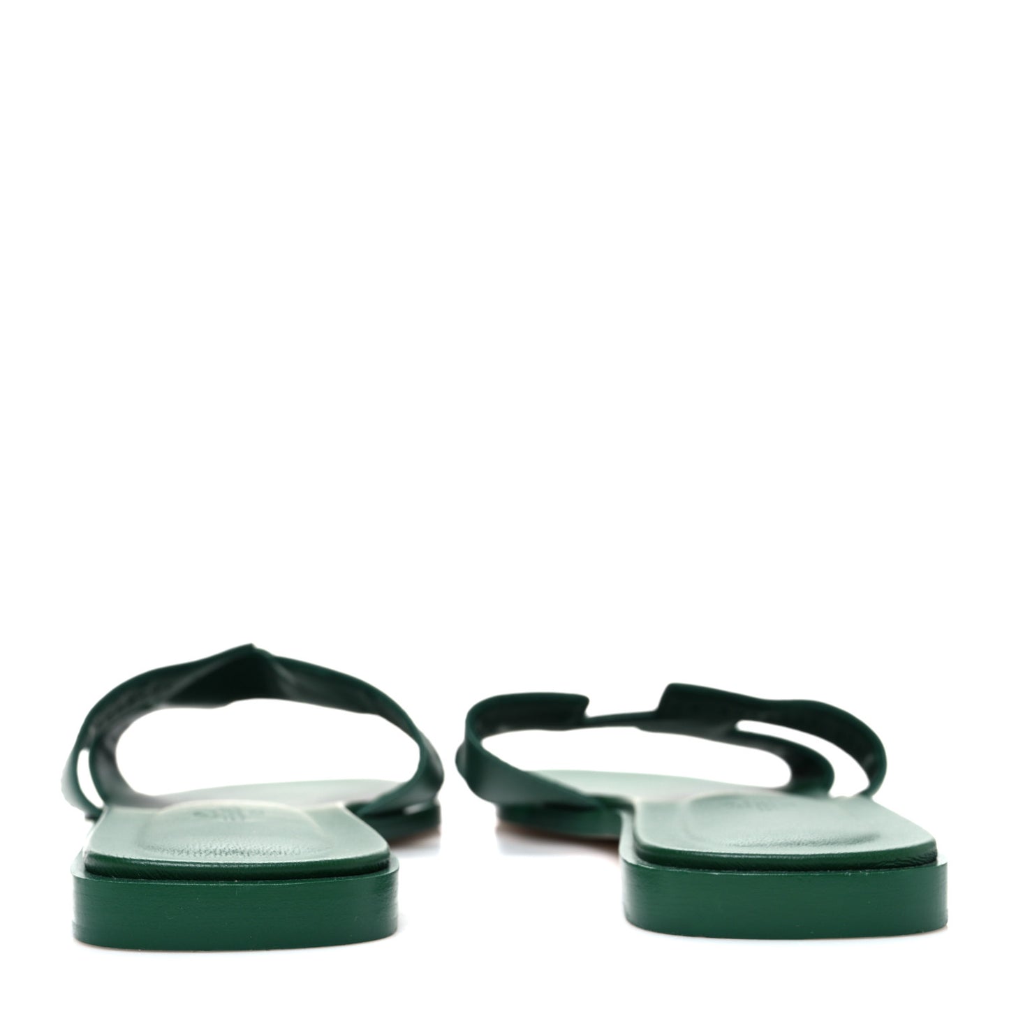 Calfskin Oran Sandals 40.5 Vert Electrique