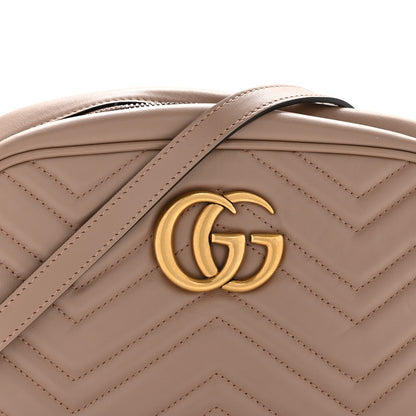 Gucci Calfskin Matelasse Small GG Marmont Chain Shoulder Bag Porcelain Rose 8 of 11