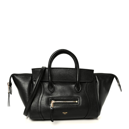 Celine Supple Shiny Lambskin Little New Luggage Black 1 of 10