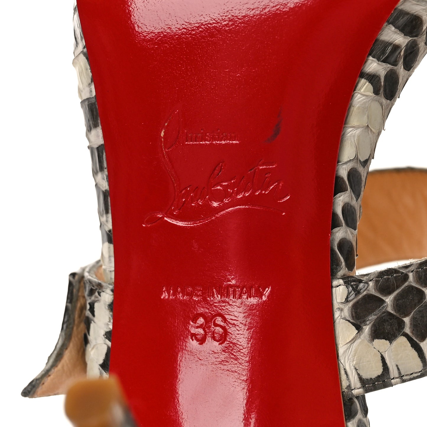 Snakeskin Atlanta 85 Sandals 36