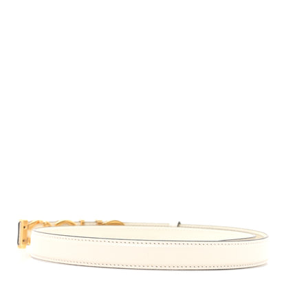 Gucci Plutone Calfskin Gucci Buckle 20mm Thin Belt 70 28 Mystic White 2 of 4