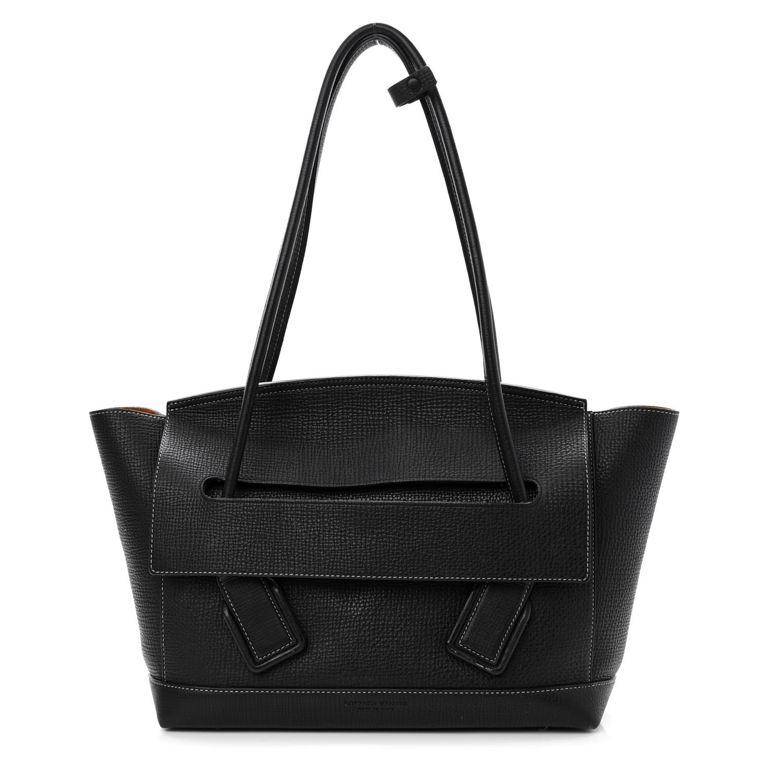 Bottega Veneta Grainy Calfskin Medium Arco Black 1 of 12