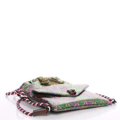 Gucci Brocade Animalier Bow Drawstring Backpack Multicolor 4 of 7