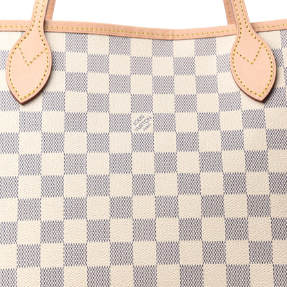 Louis Vuitton Damier Azur Neo Neverfull MM Rose Ballerine 11 of 11