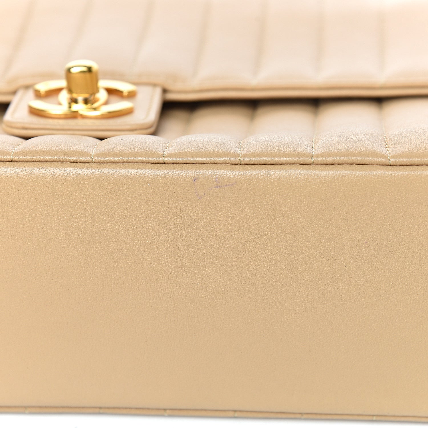 Chanel Lambskin Vertical Quilt Medium Flap Beige 15 of 16