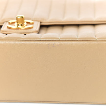 Chanel Lambskin Vertical Quilt Medium Flap Beige 15 of 16