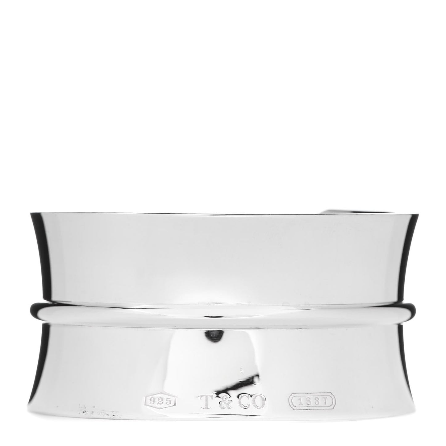 Sterling Silver Wide 1837 Cuff Bracelet
