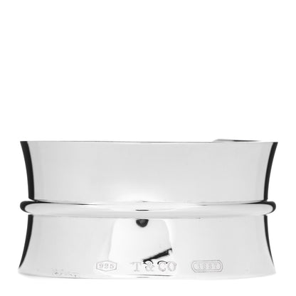 Tiffany Sterling Silver Wide 1837 Cuff Bracelet 1 of 3