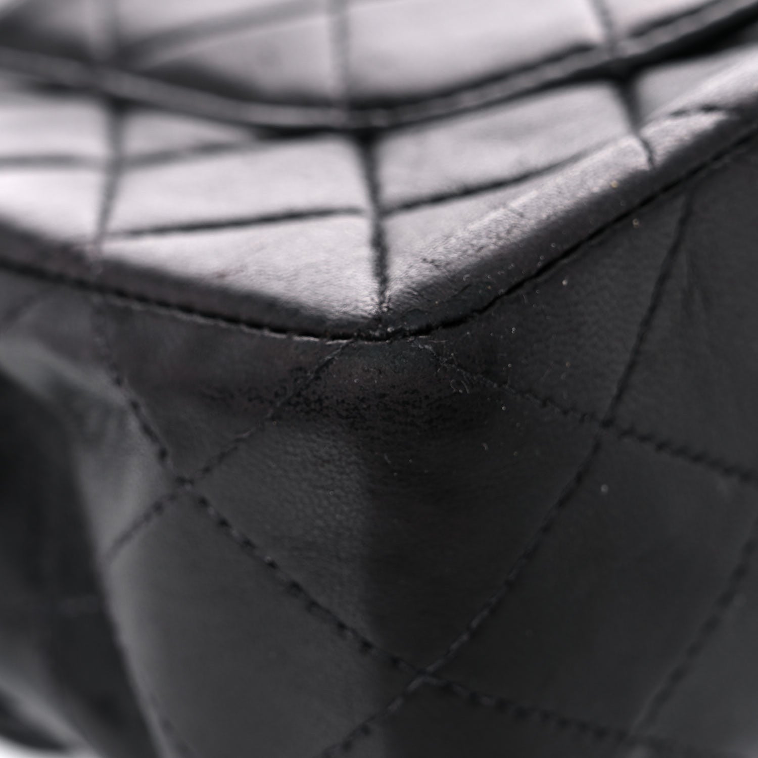 Chanel Lambskin Quilted Medium Double Flap Black 10 of 22