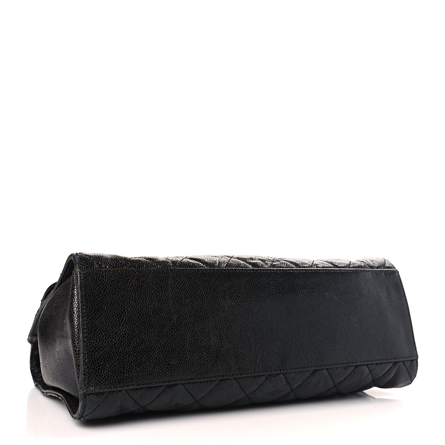 Chanel Crumpled Grained Calfskin Jumbo CC Crave Flap Black 4 of 13