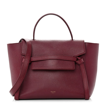 Celine Grained Calfskin Micro Belt Bag Plum 1 of 23
