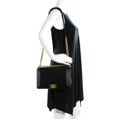 Chanel Lambskin Quilted New Medium Boy Flap Black 2 of 8