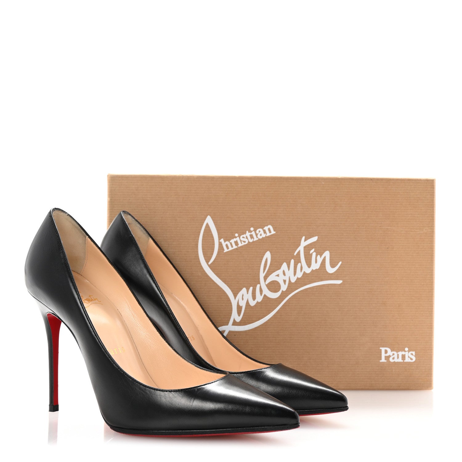 Christian Louboutin Kid Decollete 554 100 Pumps 36 Black 9 of 9