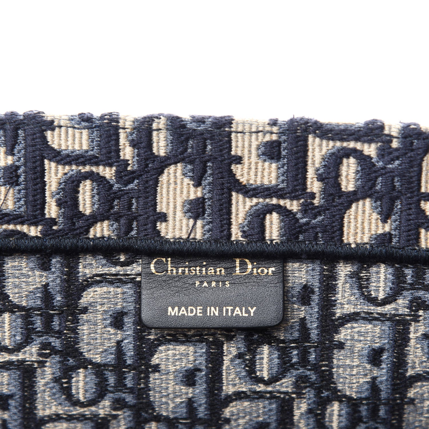 Christian Dior Oblique Book Tote Blue Multicolor 8 of 10