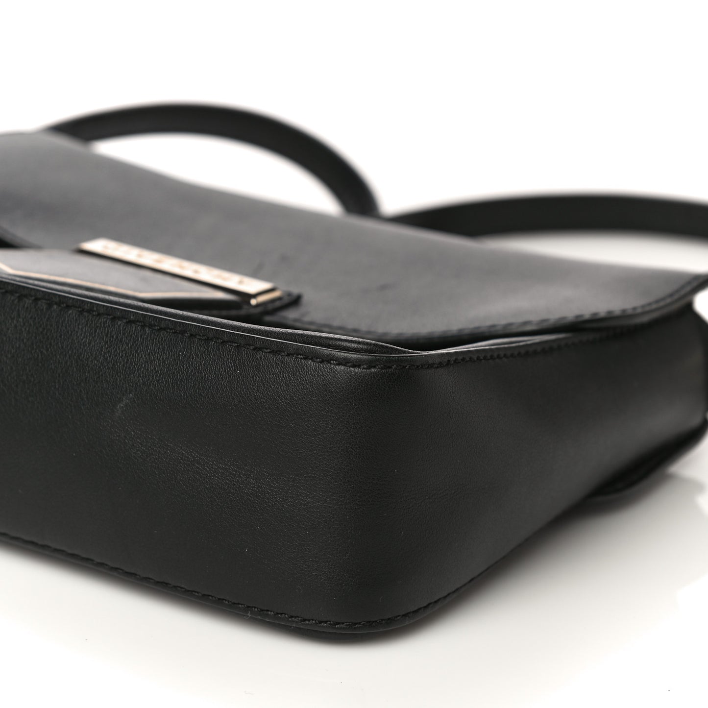 Calfskin Small Nobile Shoulder Bag Black