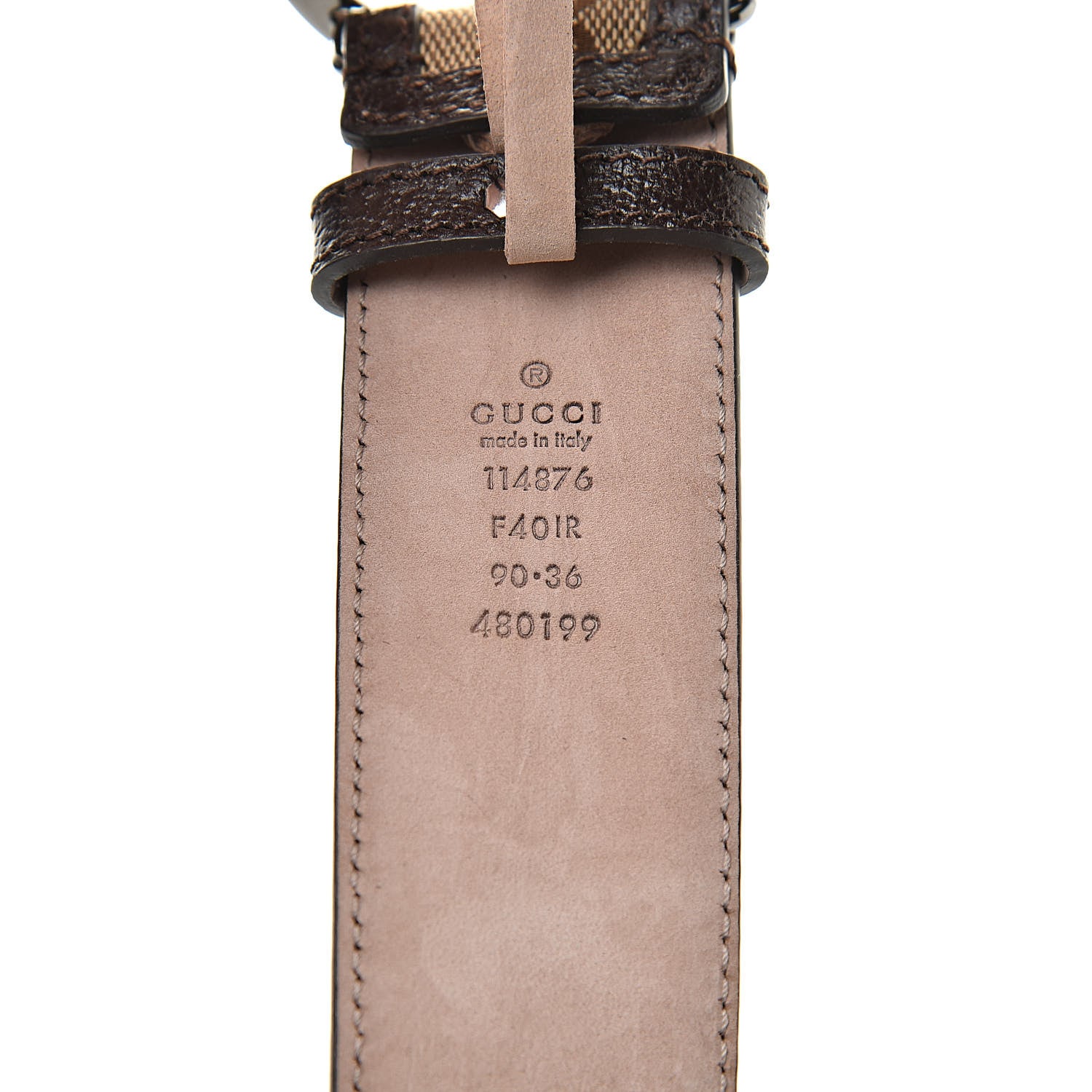 Gucci Monogram Interlocking G 40mm Belt 90 36 Dark Brown 4 of 7