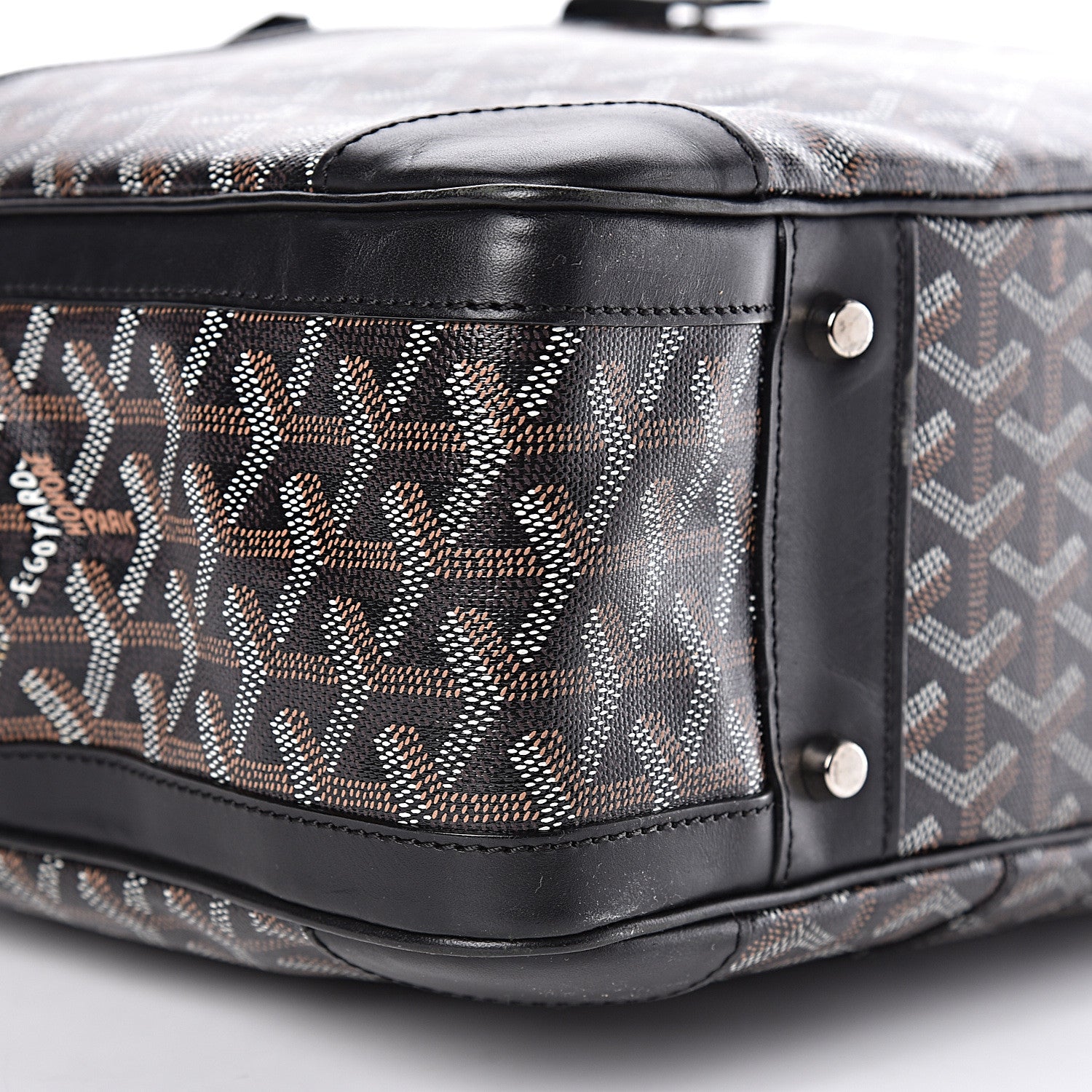 Goyard Goyardine Ambassade MM Briefcase Black 9 of 11