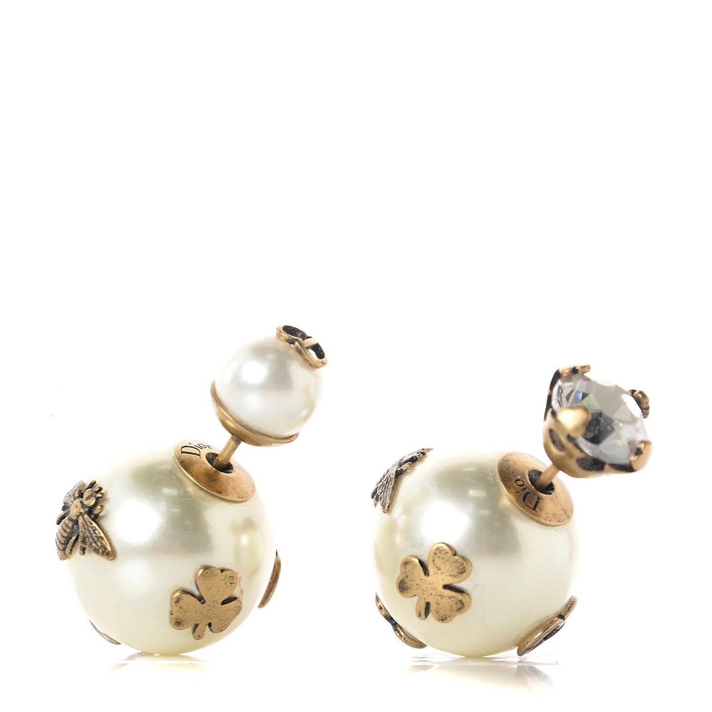 Mise En Dior Tribal Crystal Charm Earrings