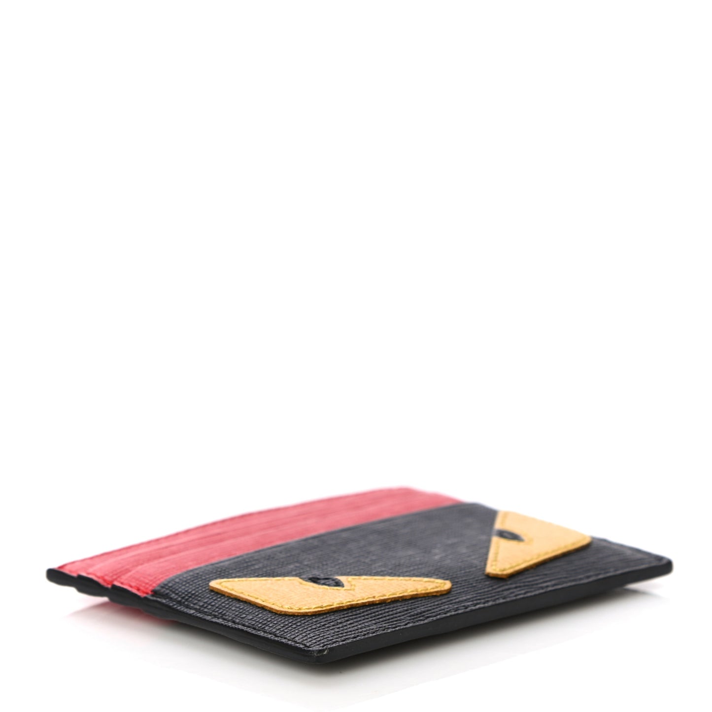 Vitello Elite Monster Eyes Card Holder Black Yellow Red