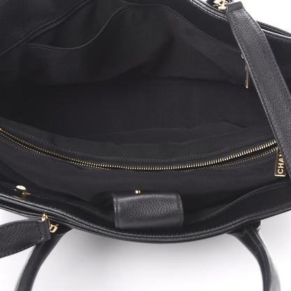 Chanel Calfskin Cerf Executive Shopper Tote Black 4 of 13