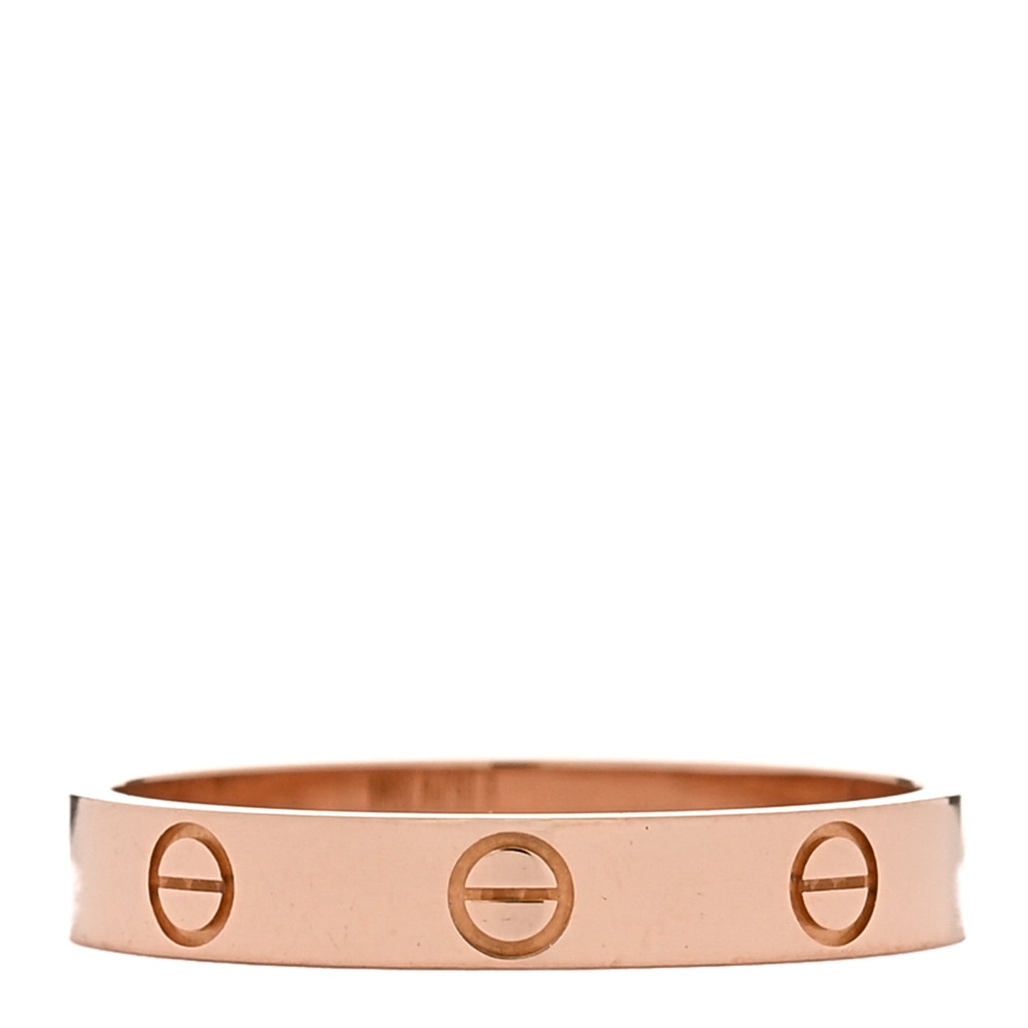 18K Pink Gold 3.5mm LOVE Wedding Band Ring 61 9.5