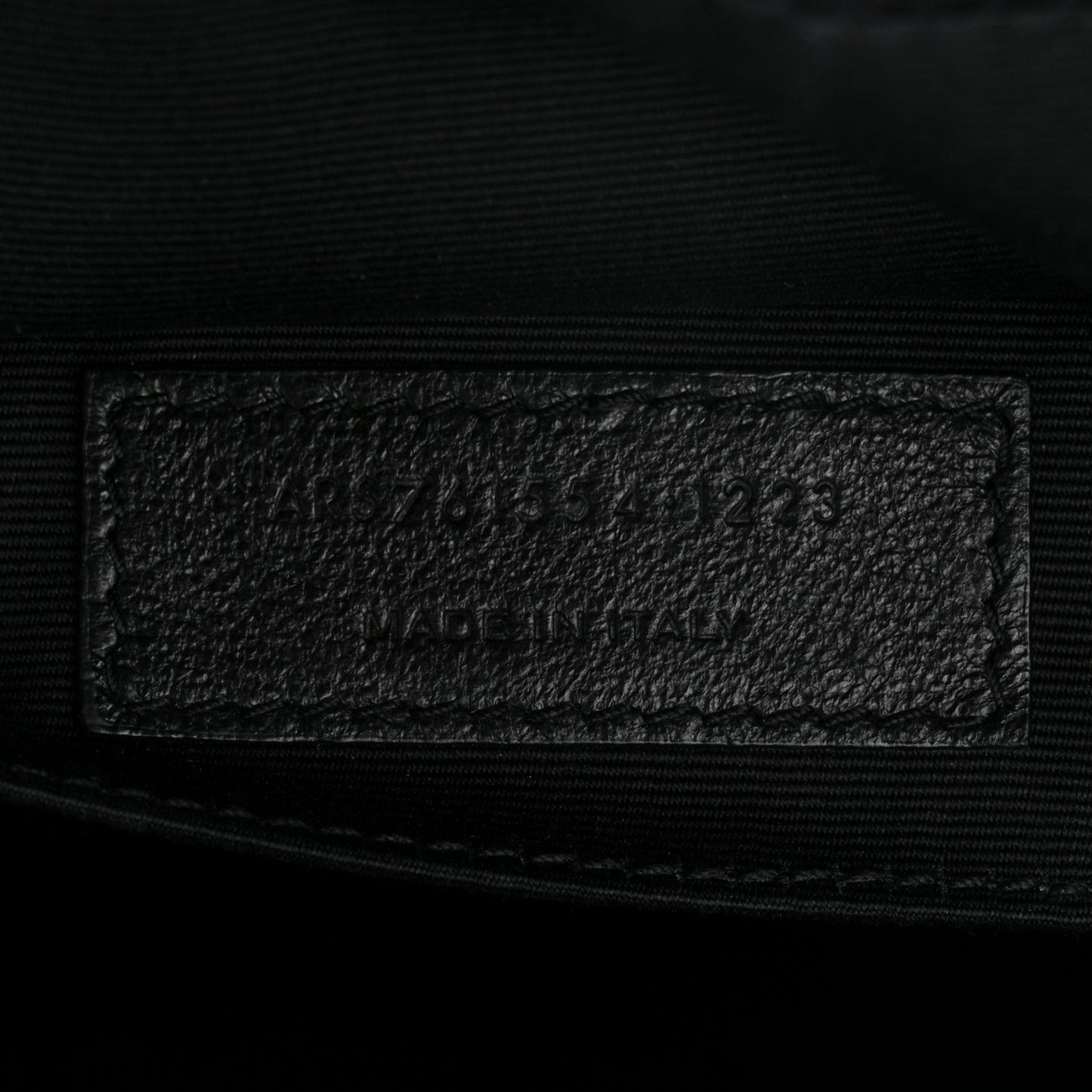 Calfskin Matelasse Monogram Lou Camera Bag Black