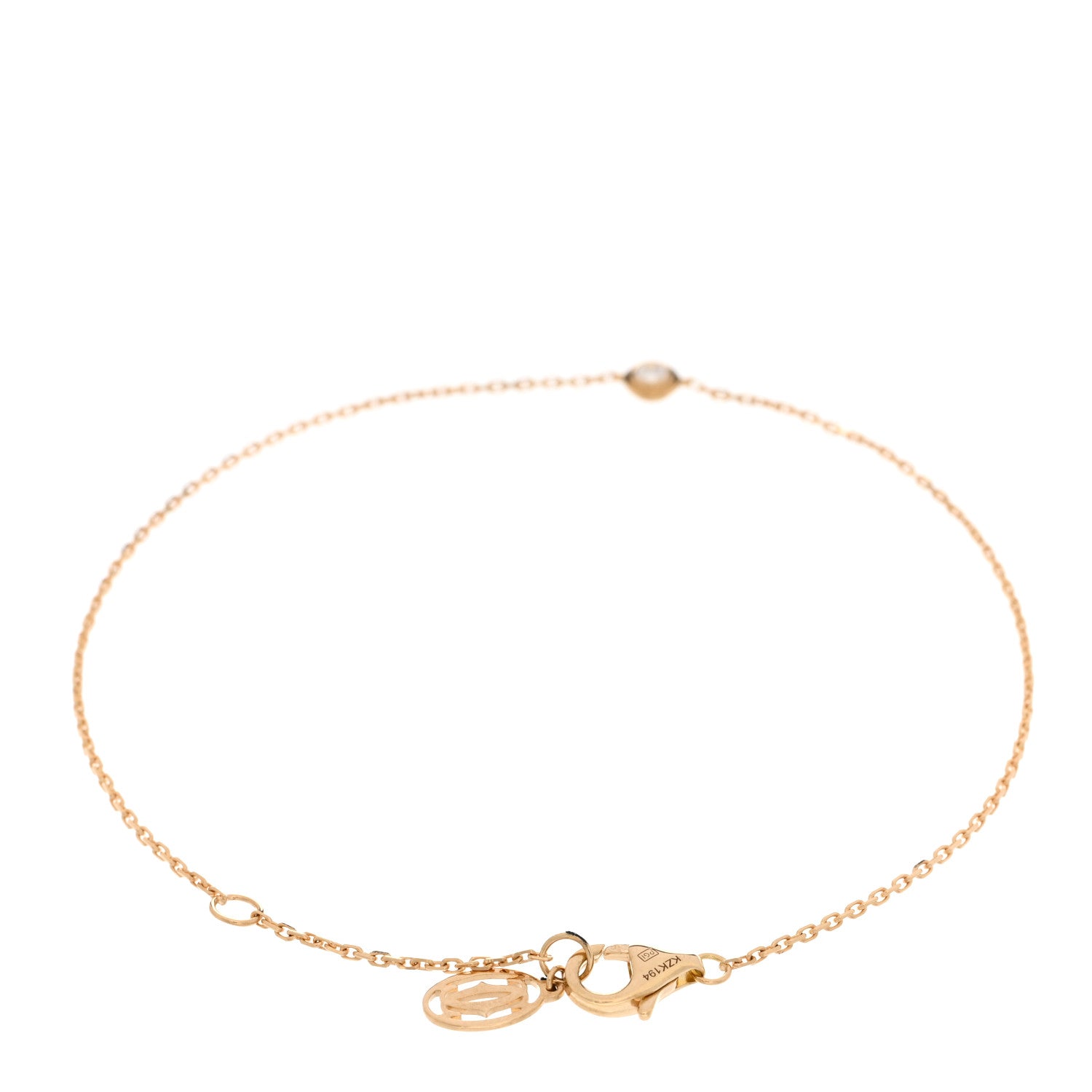 Cartier 18K Yellow Gold Diamond XS D'Amour Bracelet 2 of 3