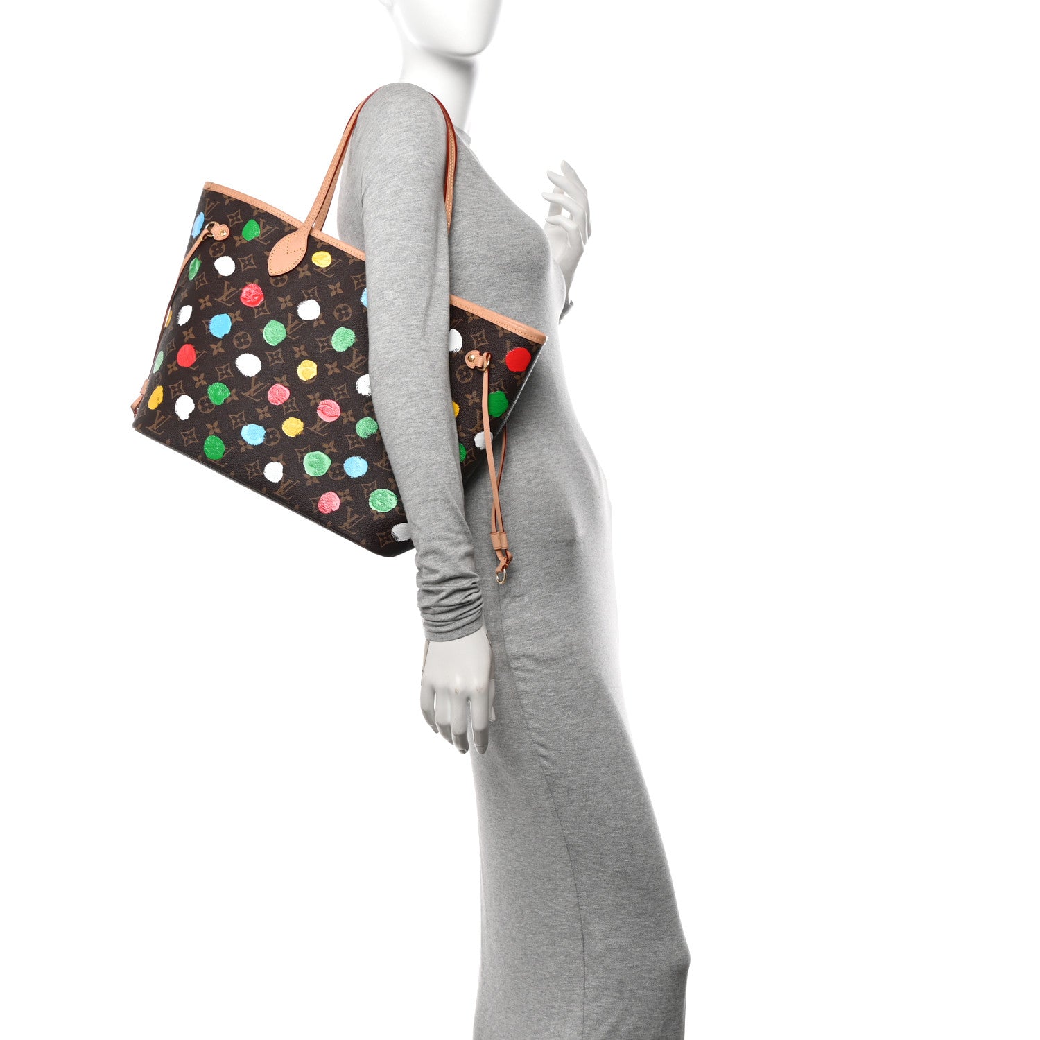 Louis Vuitton LV X YK Monogram Dots Neverfull MM 2 of 13