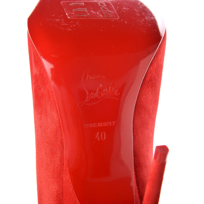 Christian Louboutin Veau Velours Alminette 100 Pumps 40 Loubi 7 of 8