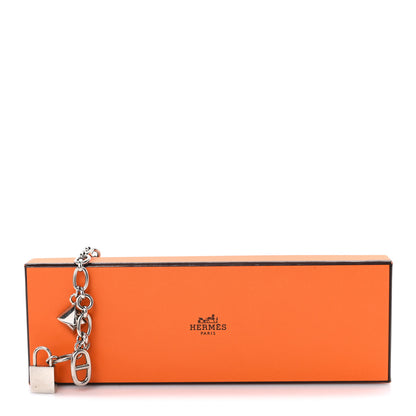 Hermes Palladium Olga Bag Charm Silver 4 of 4