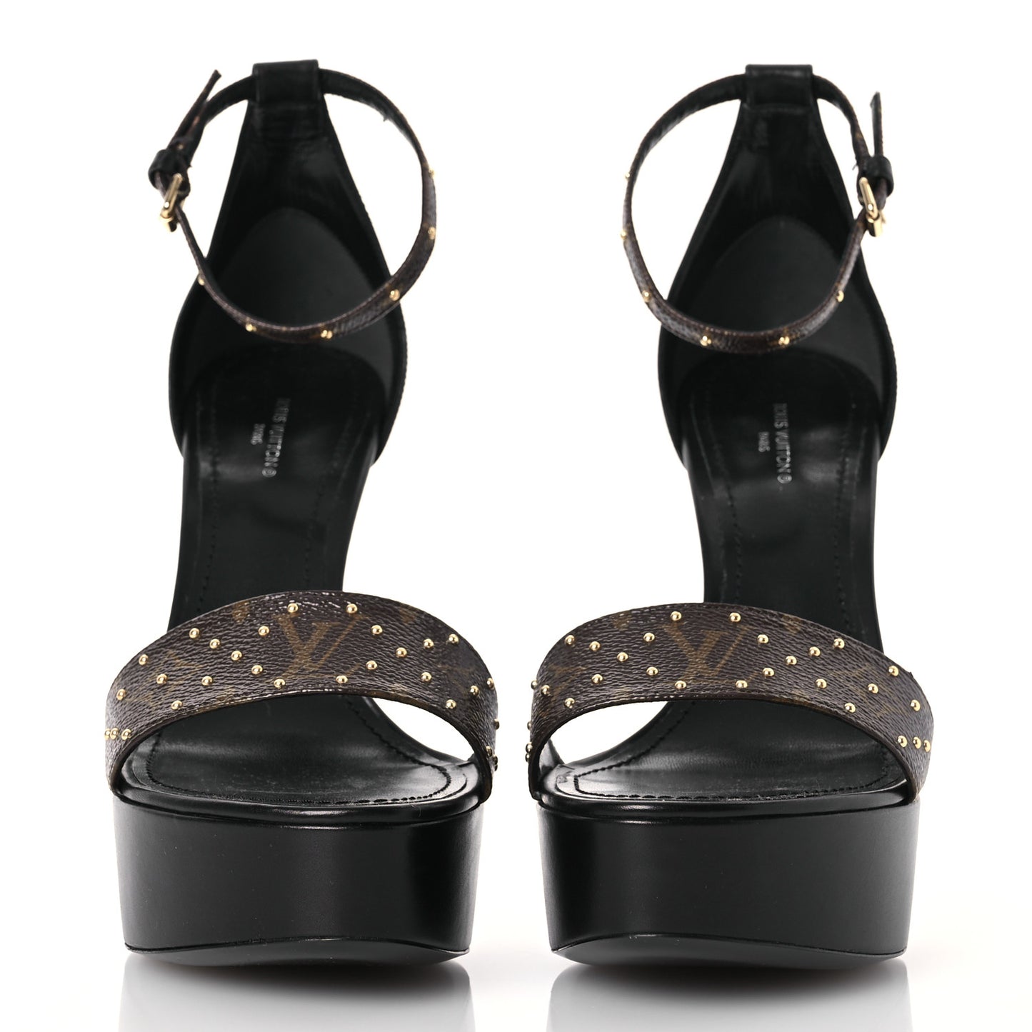Monogram Afterglow Platform Sandals 40 Black