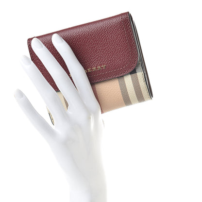 Burberry Haymarket Check Luna French Walle Burgundy 2 of 8