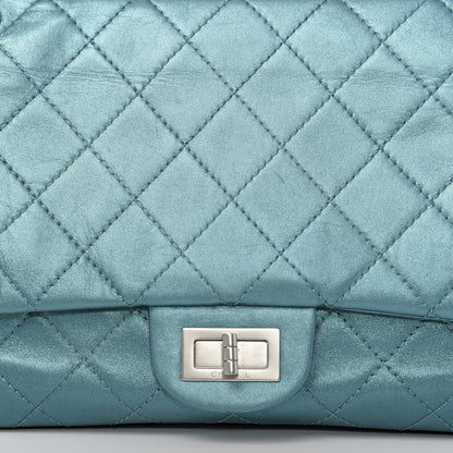 Chanel Metallic Calfskin Quilted 2.55 Reissue 227 Flap Turquoise 14 of 14