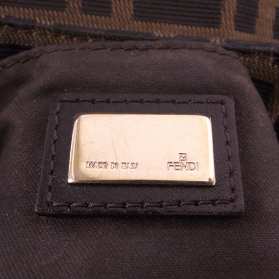 Fendi Zucca Chef Shoulder Bag Tobacco 8 of 13