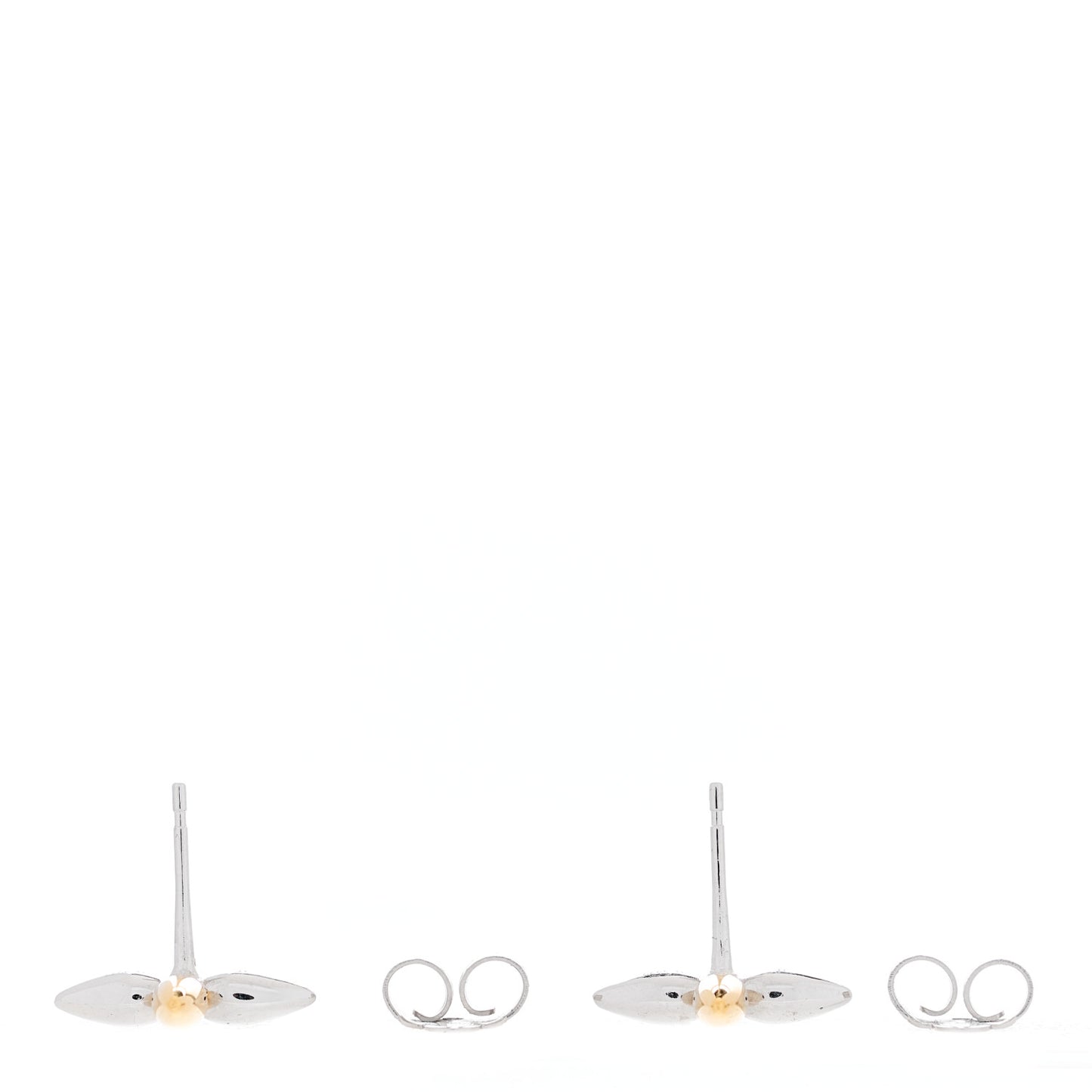 Metal Louisette Earrings Silver Gold