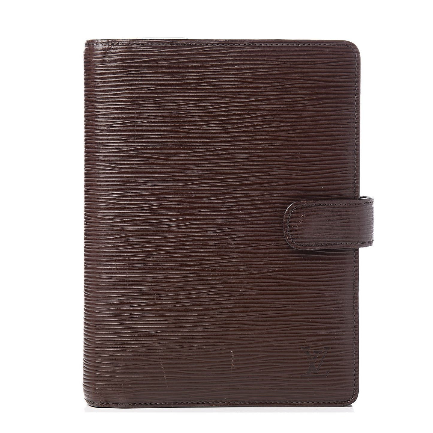 Epi Medium Ring Agenda Cover Moka
