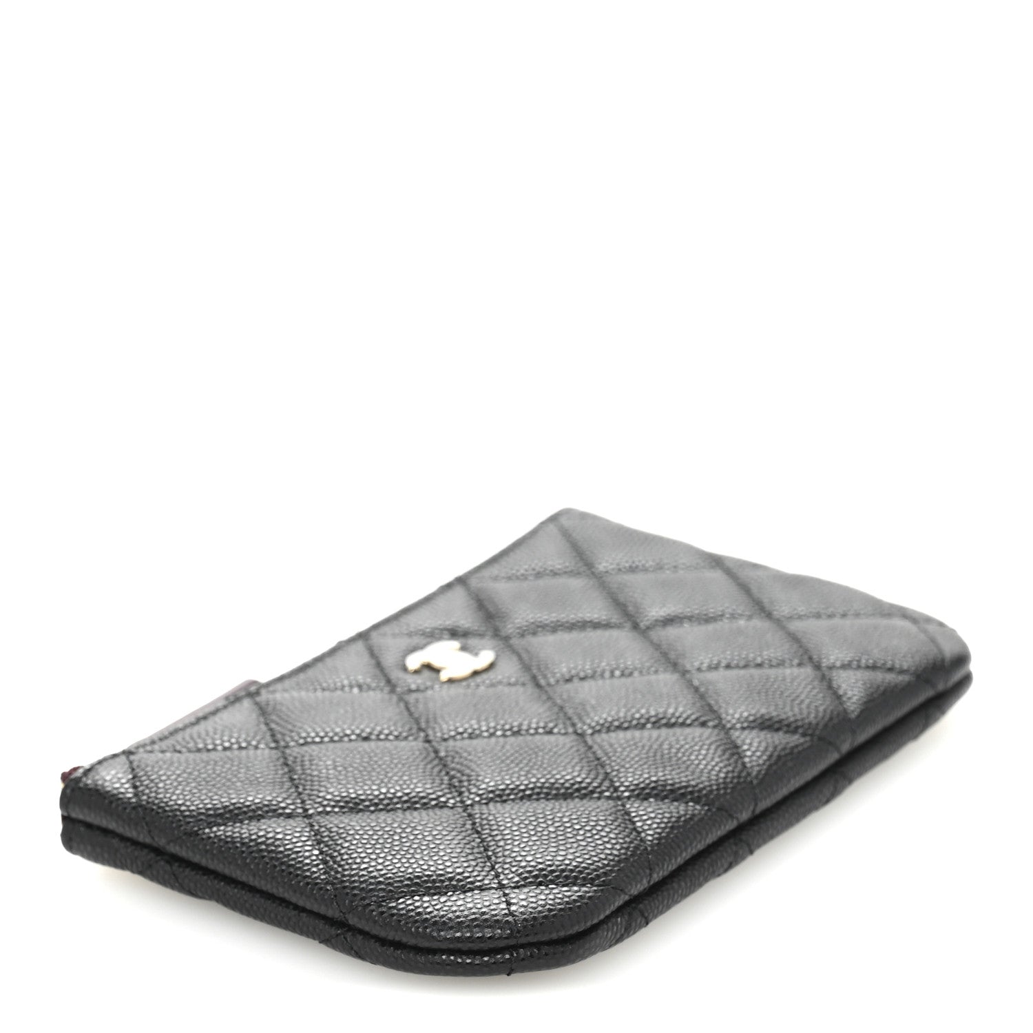 Chanel Caviar Quilted Small Cosmetic Case Black 4 of 8