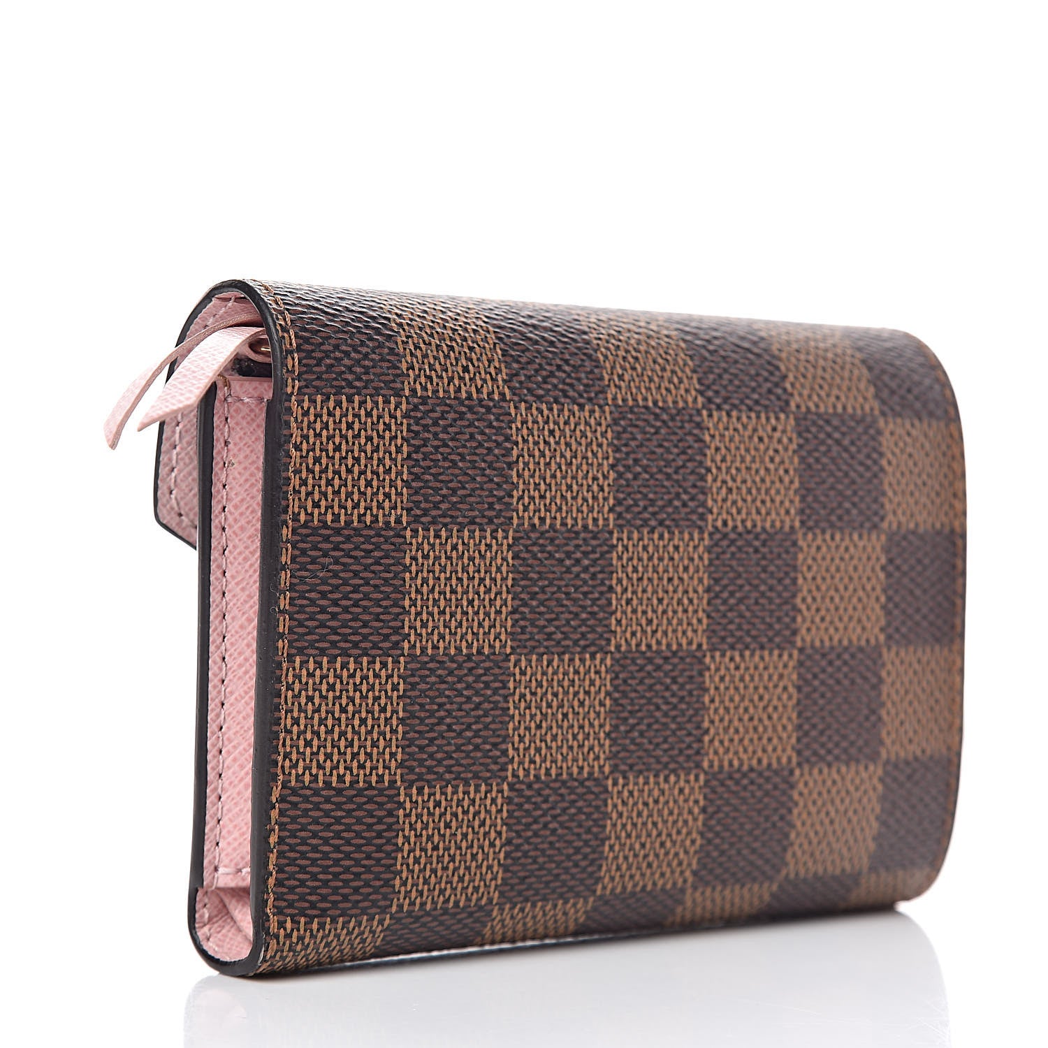 Louis Vuitton Damier Ebene Victorine Wallet Rose Ballerine 3 of 8